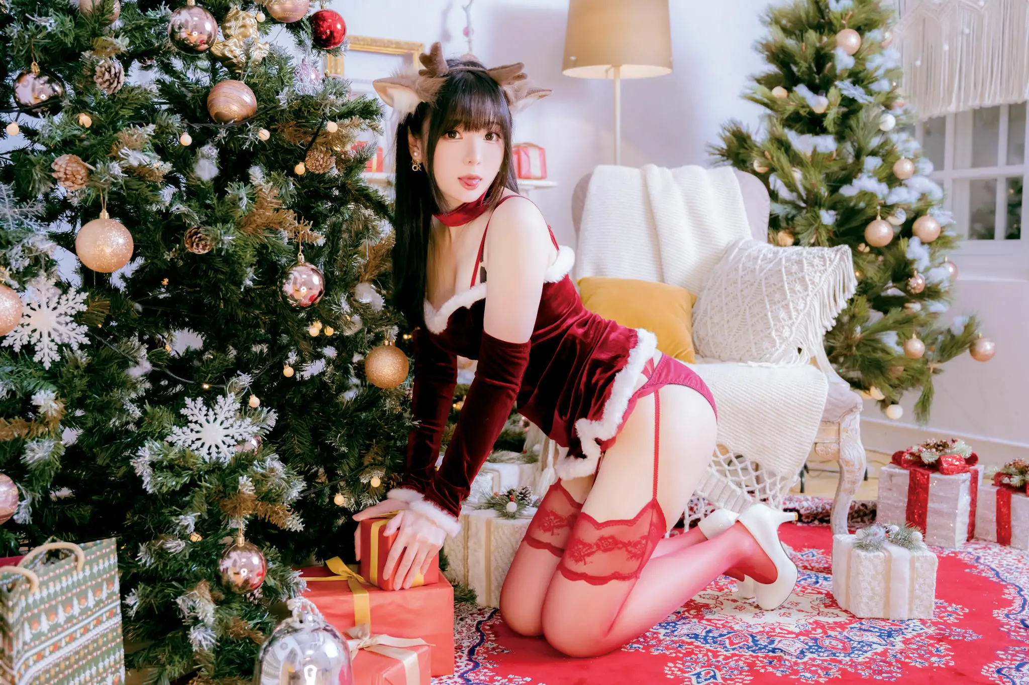 [福利COS] 微博妹纸霜月shimo[fantia] 2022-12-25 メリー・クリスマス！！