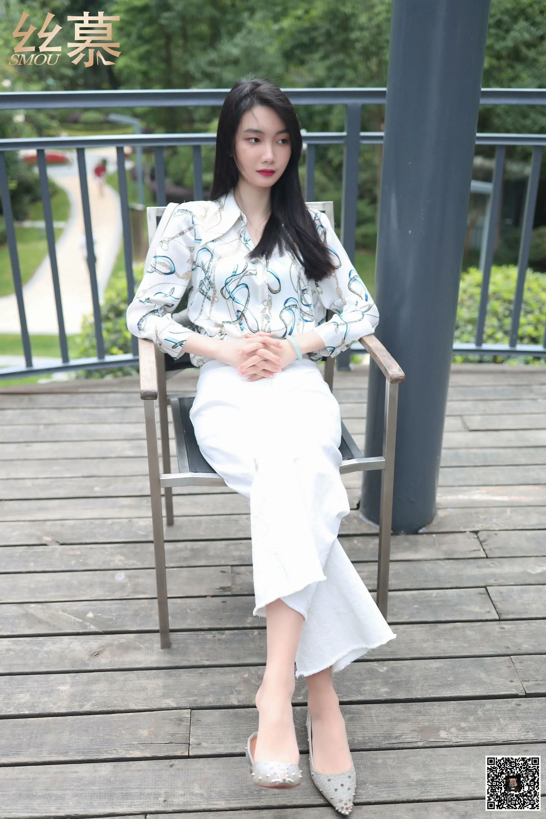 [丝慕] SM276 天天一元 可儿《白色裤里丝》