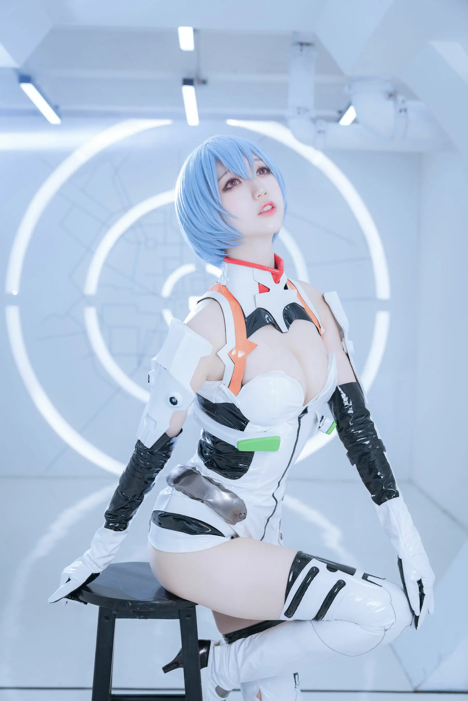 [Cosplay写真] 周叽是可爱兔兔 - 绫波丽 白战