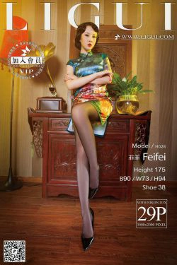Model 菲菲《古典旗袍灰丝美足》上下全集 [丽柜LiGui] 美腿丝足写真图片(64P)