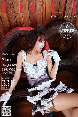 Model ALAN《灰丝蕾丝女仆》上下全集  [丽柜LiGui] 美腿玉足写真图片(65P)