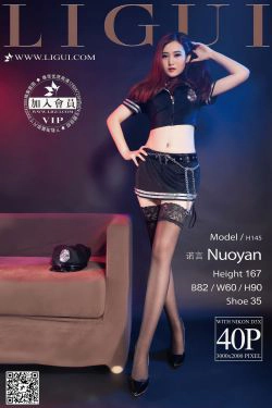 Model 诺言《黑丝女警镣铐丝足》[丽柜贵足LiGui] 美腿玉足写真图片(40P)