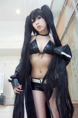 あらい夜魅(Arai Yami)《BLACK★ROCK SHOOTER》-黑衣麻陶・里(黑岩射手／黑初音)(100P)