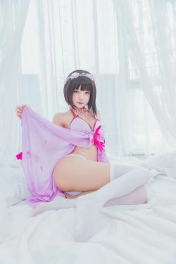 [萝莉COS] 桜桃喵《(加藤惠)小睡裙》(38P)