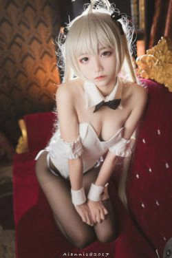 [萝莉COS] 清纯少女五更百鬼 - 兔女郎 白丝美腿(21P)