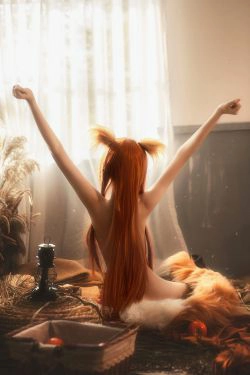 动漫博主南桃Momoko 赫萝裸体(14P)