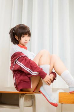 动漫博主蠢沫沫 红体操服(45P)