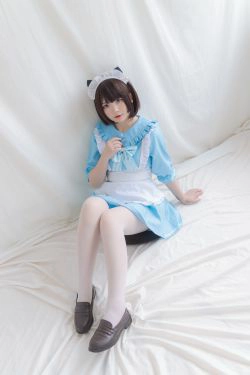 [COS福利] 二次元美女古川kagura - 蓝色小猫女仆(42P)