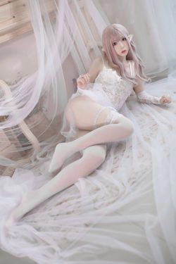 [Cosplay写真] 疯猫ss - 纯白精灵(29P)