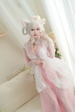 [网红COSER] 动漫博主小仓千代w - 透明粉色女仆(24P)