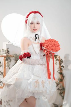 [网红COSER] 可爱人气Coser面饼仙儿 - 德丽莎婚纱(13P)