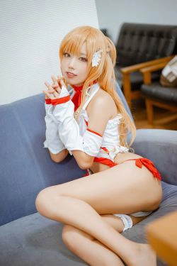 [Cosplay] 动漫博主切切celia - 亚丝娜内衣(24P)