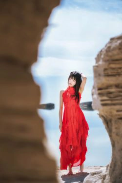 [喵糖映画] VOL.372 海边红裙(25P)