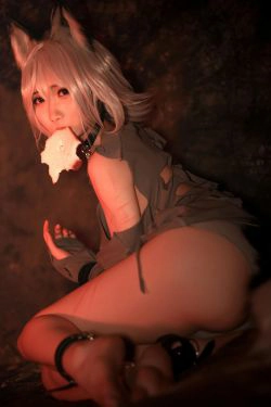 [COS福利] 动漫博主曉美媽 - 奴隶狼少女(42P)