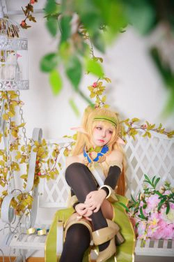 [网红COSER写真] 动漫博主G44不会受伤 - 精灵村(20P)