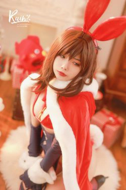 [网红COSER写真] 动漫博主Rainight魈雨 - 圣诞兔(35P)