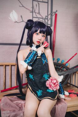 [网红COSER写真] 动漫博主果咩酱w - 杨贵妃(30P)