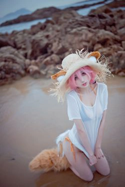 [网红COSER写真] 周叽是可爱兔兔 - 小玉泳装(23P)