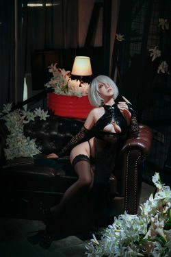 [网红COSER写真] 半半子 - 2B靡烟旗袍(37P)