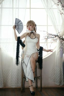 [网红COSER写真] 动漫博主貓田聖奈奈(桃之啾啾) - 白玉佳人(25P)