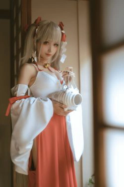 [福利COS] 动漫博主蠢沫沫 - 可畏巫女(55P)