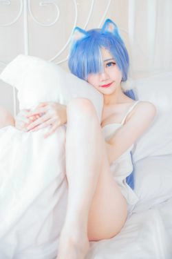 [网红COS] Sally Dorasnow - Rem White Kitty(49P)