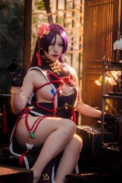 [网红COS] 一北亦北 - 奶光旗袍(42P)