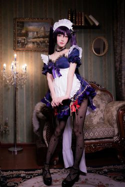 [网红COS] 动漫博主阿包也是兔娘 - 莫娜女仆(36P)