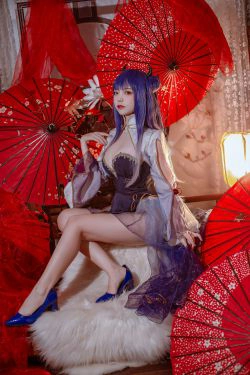 [福利COS] 人气Coser二佐Nisa - 碧蓝 伊吹旗袍(29P)