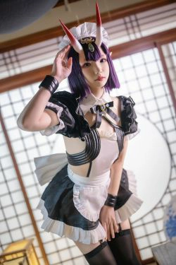 [福利COS] 动漫博主雪晴Astra - 酒吞童子 女仆(62P)