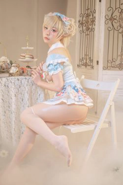 [福利COS] 爆机少女喵小吉 - 秘密茶会(17P)
