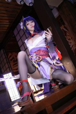 [福利COS] 动漫博主水淼aqua - 雷电将军(130P)