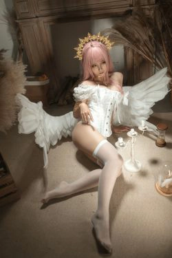 [福利COS] 动漫博主蠢沫沫 - 圣天使(40P)