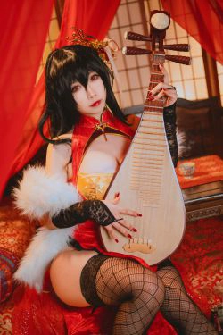 [福利COS] 贞子蜜桃 - 大凤旗袍(10P)