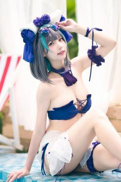 [福利COS] 橙喵 - 柴郡COS 着水(16P)
