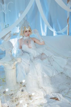 [福利COS] 人气Coser二佐Nisa - fate贞德花嫁(12P)