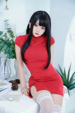 [网红COSER] 动漫博主恩田直幸 - 红旗袍(41P)