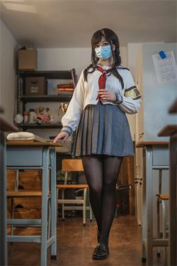 [网红COSER] 啊日日_Ganlory - 放课后风纪委少女(51P)