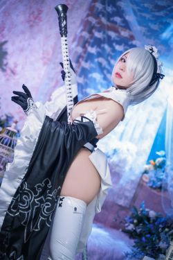 [网红COSER] 虎森森 - 2B女仆(15P)