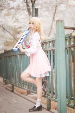 [福利COS] 花柒Hana - 宫园熏粉裙(9P)