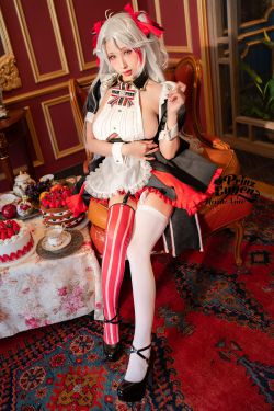 [福利COS] Hane Ame 雨波写真 - 欧根亲王 女仆(21P)