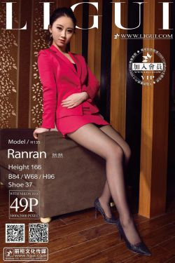[丽柜LiGui] Model 然然《红色丽人黑丝美足》美腿玉足写真图片(48P)