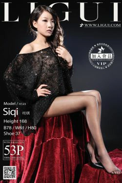[丽柜LiGui] Model 司琪《贵美人黑丝美足》美腿玉足写真图片(53P)